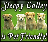 Sleepy Valley Resort is Pet Friendly
